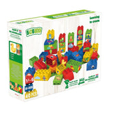 Biobuddi 006 - Educational blocks with baseplate boys